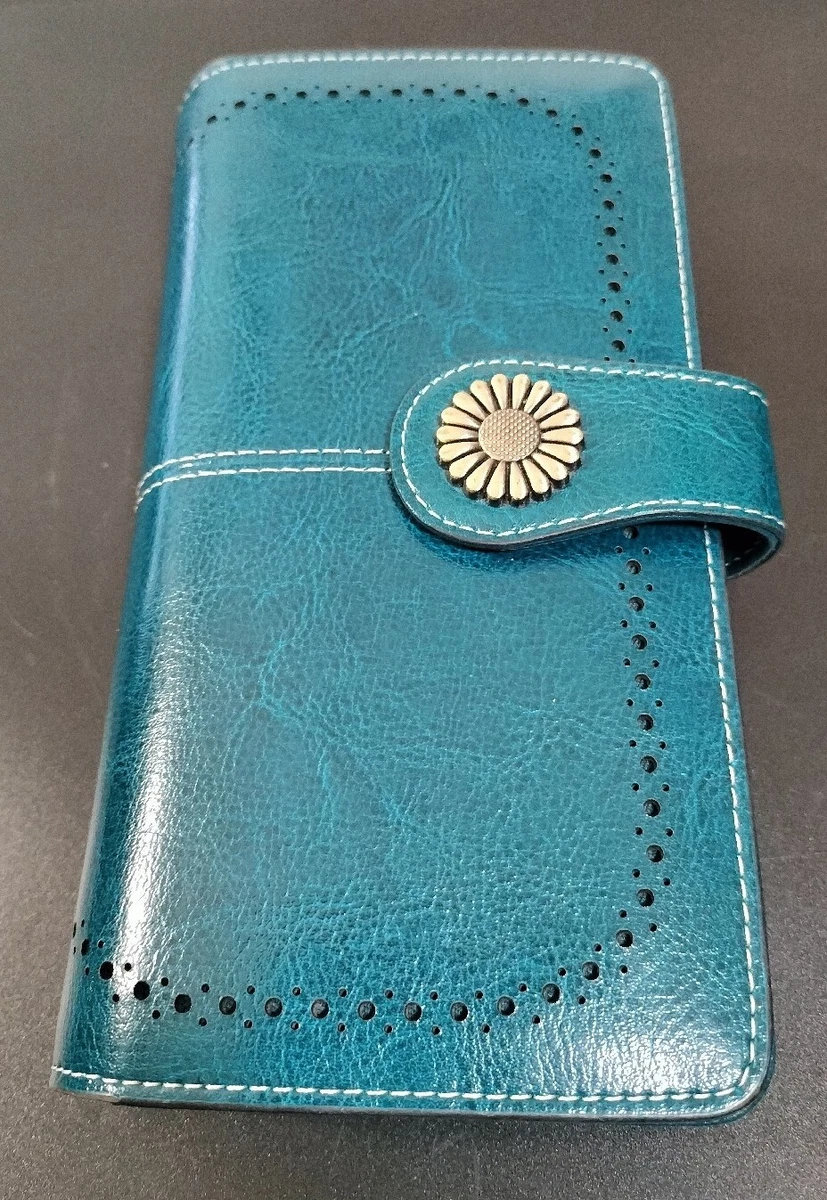 SENDEFN Wallet Genuine Leather Bifold Purse RFID Blocking Credit Card Holder Lrg