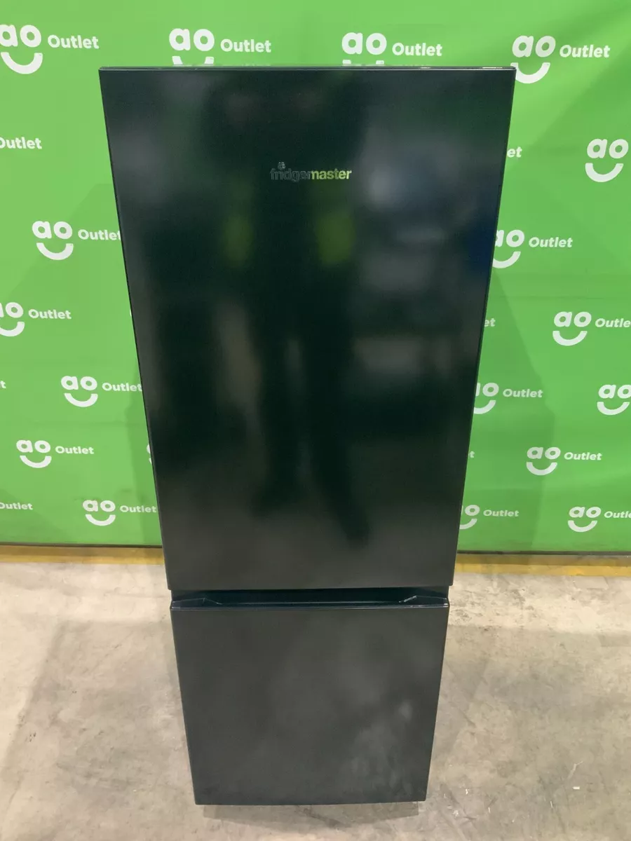 Fridgemaster fridge freezer black deals