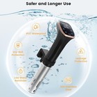 Sous Vide Cooker, WiFi APP/Touch Control, IPX7 Waterproof Compact Sous Vide — photo 3