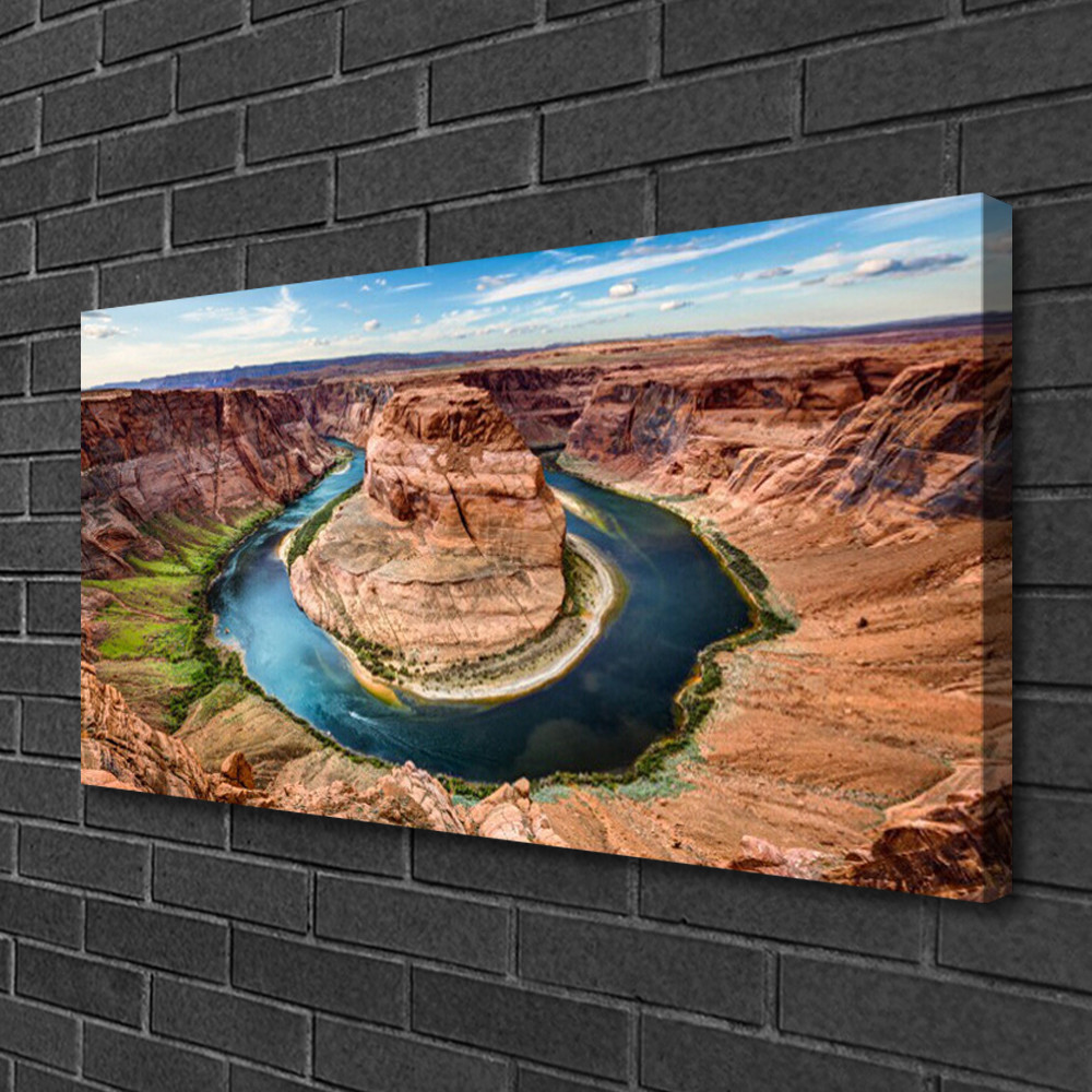 Tableau sur toile paysage Grand Canyon pour habiller un grand mur vide de salle à manger