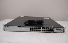 Cisco Catalyst 3750X 24-Port Ethernet Switch WS-C3750X-24T-S wth C3KX-PWR-350WAC