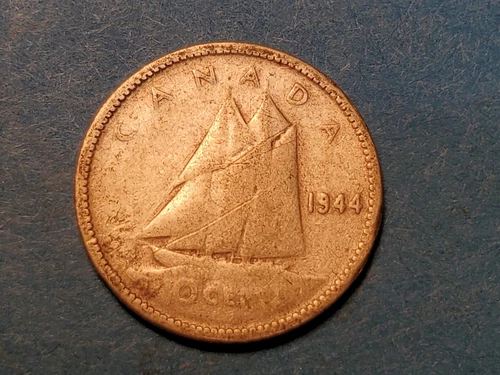 1944 Canada 10 Cents — photo from the most recent tracked eBay sale