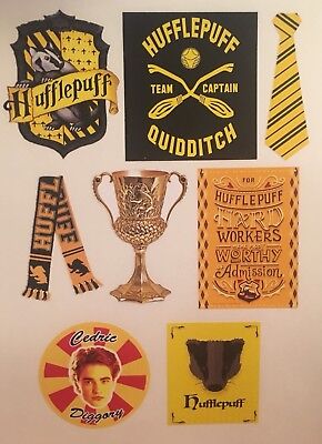 Fun Hufflepuff House Sticker Set Harry Potter Gift Scrapbooking Cedric Diggory Ebay