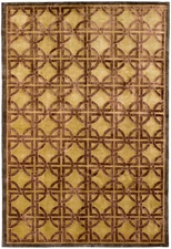 Hand-knotted Area Rug 5'8" x 8'4" Traditional Wool/Silk Oriental Carpet