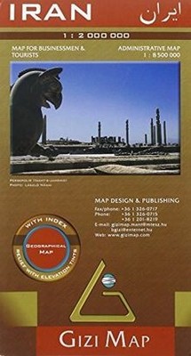 Iran: Map for Businessmen  Tourists. With index. Relief... | Buch | Zustand gut