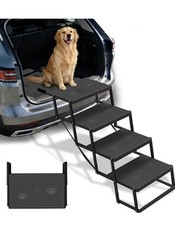 Dog Steps for Car, SUV with Upgraded Non-Slip Surface, 4 Steps
