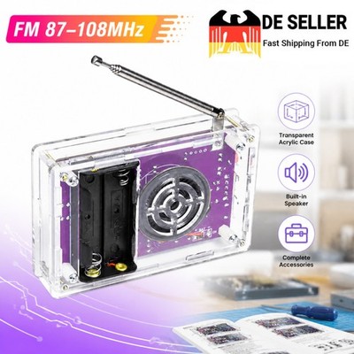 DIY Electronic Kit Digital FM Radio 87-108MHz Electronic Soldering Kit