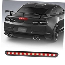 Camaro LED 3rd Third Brake Light, Rear Center High Mount Stop Light Smoke Black