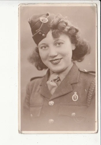 Kathie Harvey of Rider St Southport ATS Signal Corps  WW2 ? MIlitary Photograph