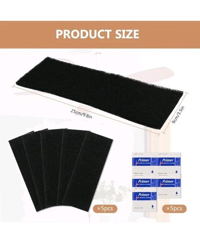 Set 5pz Ventilatore da Soffitto Filtri Carboni Attivati Cocco Guscio Pastiglie Purificatore Aria - Foto 2 di 6