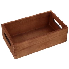 Wooden Storage Bins, Portable Organizer with Handle, Tools and Miscellaneous ...
