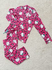 NWT Hello Kitty Y2K Womens Pajamas Cozy plush fleece PJs by Sanrio  Pink Sz S