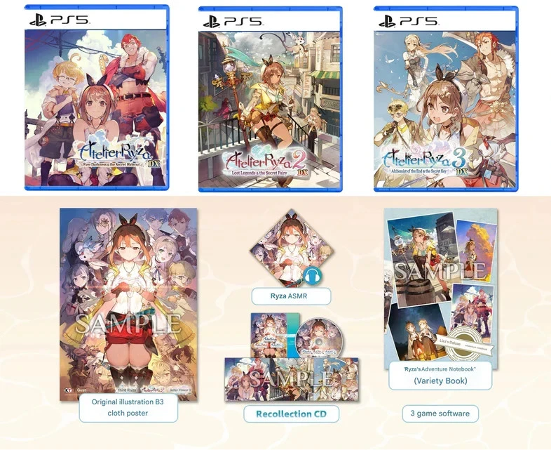MARKENLOS Atelier Ryza Secret Trilogy Dx Premium Box Set JPN Mehrsprachig - PS5 - Neu
