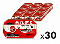 Safi - Sardinen In PflanzenöL 50X125 G (Karton) Fisch In Dose Dosen Sardinen