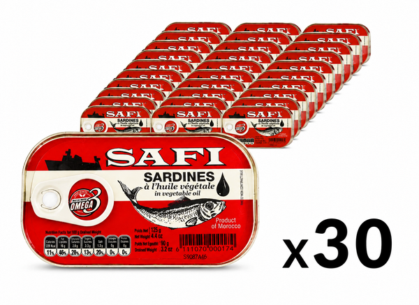 Safi - Sardinen In PflanzenöL 50X125 G (Karton) Fisch In Dose Dosen Sardinen-image