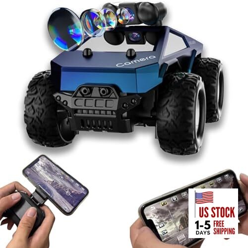 With Camera, 1/28 Rc Monster Truck Toys With 720p Hd Fpv Cam