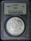 1900-S PCGS MS63 OGH MORGAN SILVER DOLLAR OLD GREEN HOLDER