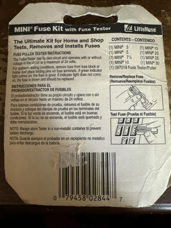 Littlefuse ATO & Mini Emergency Fuse Kit W/Puller & Tester 5, 10, 15, 20, 25, 30 - Image 2 of 3