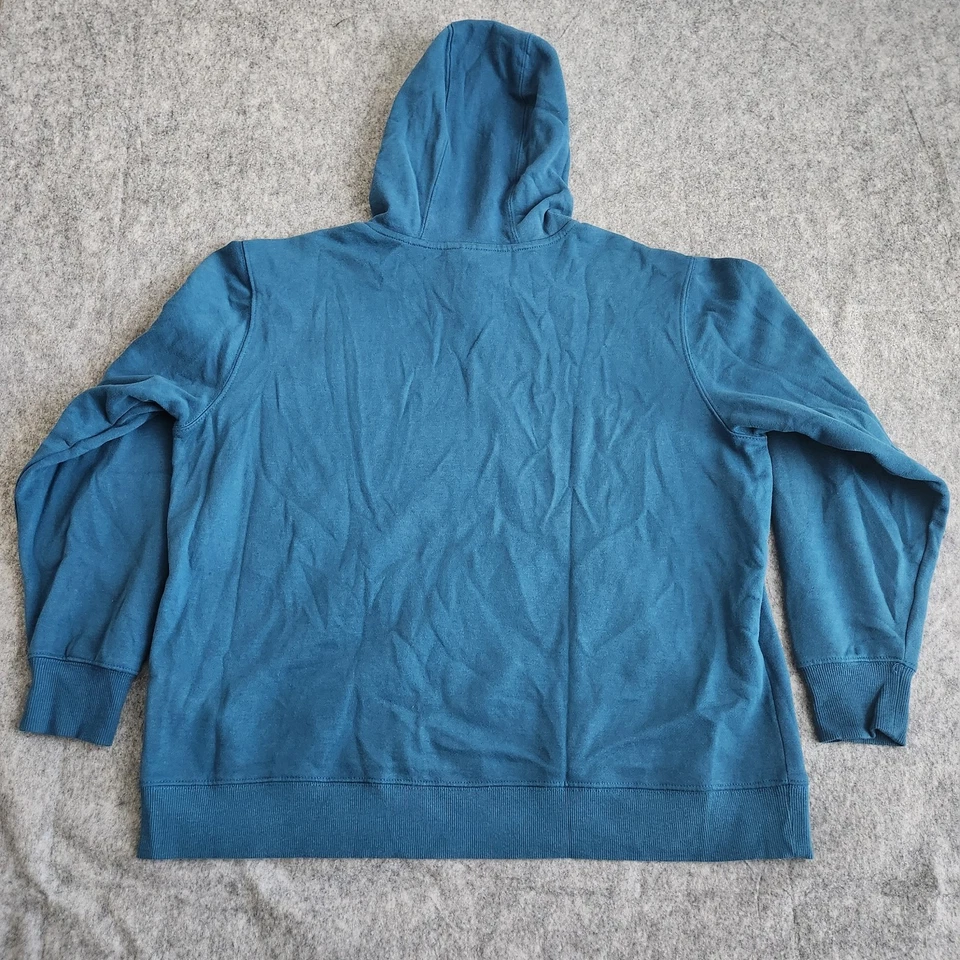 Pendleton Ariat Night Dance Aztec Hoodie Men's XL Teal Blue Sweater Southwestern - Image 2 of 4