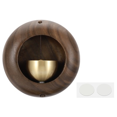Shopkeepers Bell Wood Door Chime Hanging Magnetic Door Bell Brown Egg