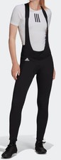 NWT ADIDAS Women  s The Padded Cold.Rdy Cycling Bib Tights GT6607 Black 170 sz S