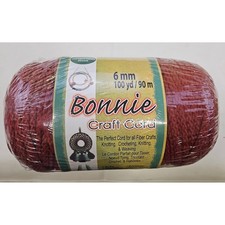 Bonnie Craft Cord 6mm Wine Macrame Polypropylene Rope 100 Yards Super Bulky 6