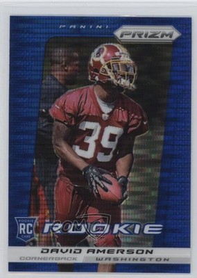 2013 Panini Prizm Wal-Mart Blue Pulsar David Amerson #224 Rookie RC 7mg