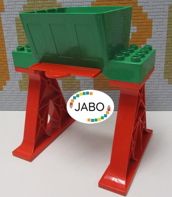 (F16) Lego Duplo Charging Station Silo Chute with Supports Railway Train