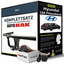 Anhängerkupplung starr für HYUNDAI i30 Fliessheck +E-Satz AHK