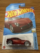 2022 Hot Wheels Red Alfa Romeo 8C Competizione 156/250 Factory Fresh 7/10 C2