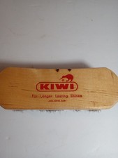 Vintage Kiwi Shoe Shine Brush 100 Horsehair  Wood.Free Shipping