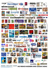 FRENCH HO MODEL RAILWAY SIGNS & POSTERS� MODERN & CLASSIC FOR LAYOUTS� and JOEUF