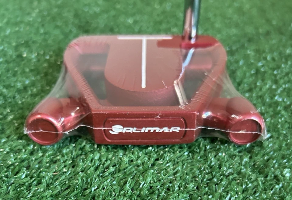 Orlimar Golf Clubs F80 Mallet Style 34" Left Hand Putter Red with Headcover, NEW - Image 4 of 4