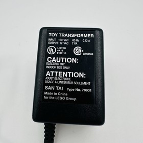 LEGO 9V Train 4548 Speed Regulator Controller + Power Adaptor + Track Wires Work