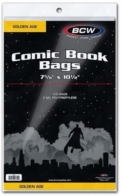 BCW Golden Comic Book Bags (100)