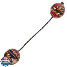 Garneck Asalato Wooden Rhythmic Ball Shaker African Double Gourd 