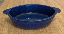 Kalahari Sands Blue Oval Gratin Baking Serving Dish Gourmet's Pride