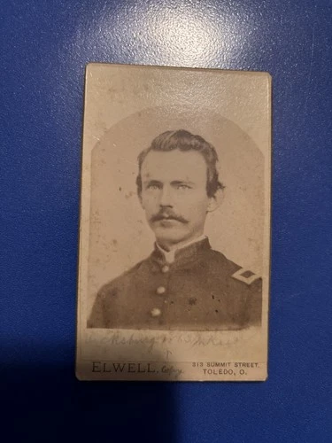 Civil War 72nd Ohio OVI CDV WIA Guntown ID Identified Photo Carte de Visite