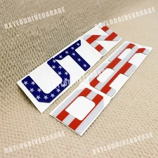 3D USA Flag Rear Trunk 2022-2025 Emblem Decal for TUNDRA Tailgate Insert Letters