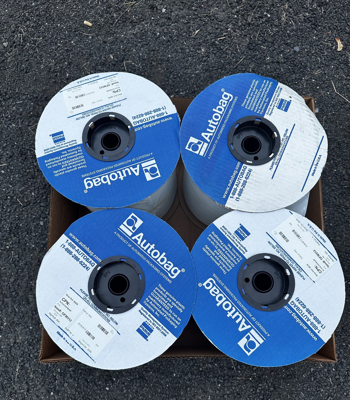 Autobag Poly Bags Bags 9 x 12x2.5  800ct per role (4)