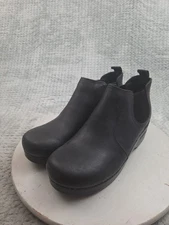 Dansko Frankie Chelsea Boots Womens Size 39 EU 8.5 US Black Leather Comfort