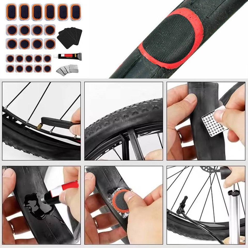 Bike Patch Repair Kit Bicycle Flat Tire Inner Tube Bike Puncture Repair