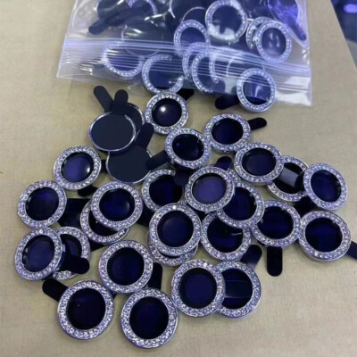 Tempered Glass Rhinestone Back Camera Lens Protector Case For iPhone 11 12 Pro