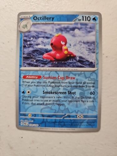Reverse Holo Pokemon Octillery 034/182  Paradox Rift Free Shipping - Picture 1 of 2