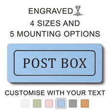 Custom POST BOX Sign / Wooden Plaque