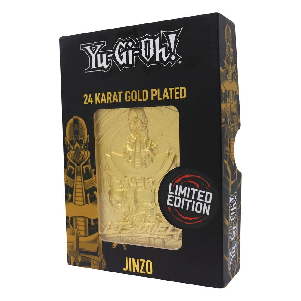 Yu-Gi-Oh! Metal Replica Card Ingot Jinzo 24karat Gold Plated Limited Edition
