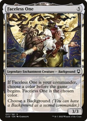 MTG COMMON REGULAR CLB: BALDUR'S GATE NM - FACELESS ONE 001/361