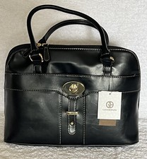 Giani Bernini Glazed Black Embellished Leathe...