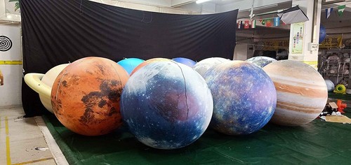 PVC Inflatable Planets Solar System 8 Planets+Pluto+Sun+Moon Lighting Balloons - Picture 79 of 86