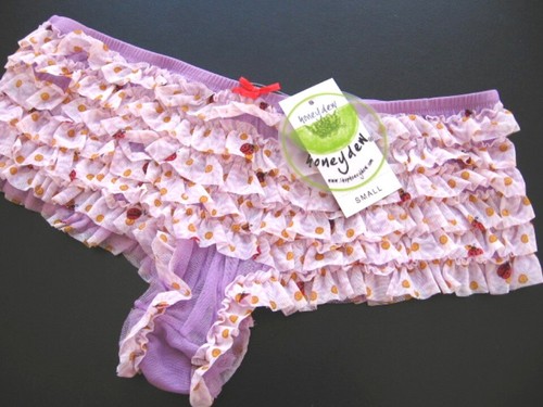 A334 Honeydew Intimates NEW Women's Tier Layer Ruffle Sheer Mesh Rumba Boyshorts - Picture 65 of 71